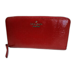 Kate Spade Cedar Street Lacey Red Patent Leather Wallet